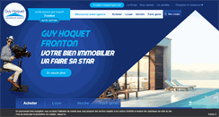 Desktop Screenshot of guyhoquet-immobilier-fronton.com